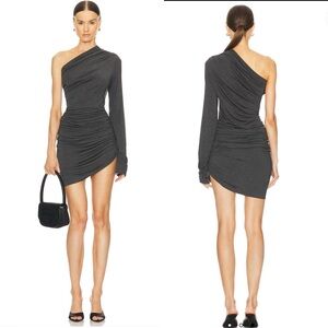 New Norma Kamali Lazy Diana Micro One Sleeve Dress